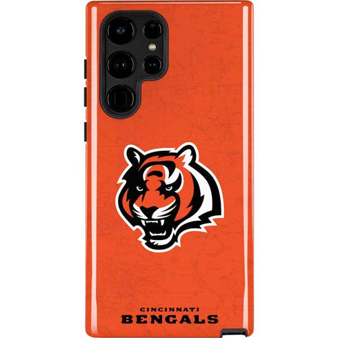 NFL Cincinnati Bengals - Alternate Distressed Galaxy S25 Ultra Impact Case